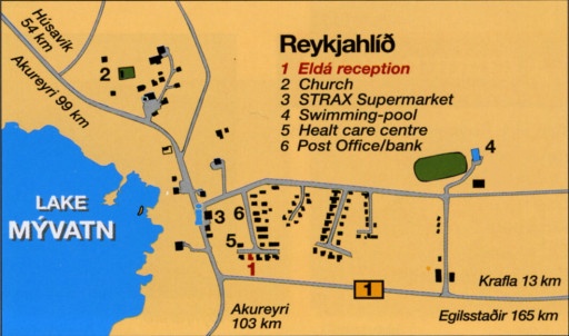 Map of Reykjahlid